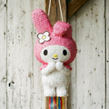 Premium Handmade 30-Inch Hello Kitty My Melody Character Pull-String Piñata Table Decor Party Centerpiece