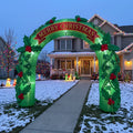 10-Foot Giant Outdoor Illuminated Walkthrough The Holly and the Ivy Inflatable Archway Christmas Decor