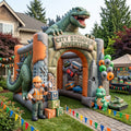 Giant Kaiju Monster / City Stomper Theme Premium 10' x 10' Birthday House Inflatable Blow Up Walk-Through Archway Experience Decor Prop