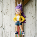 Premium Handmade 30-Inch KPop Demon Hunters Huntrix Rumi Character Pull-String Piñata Table Decor Party Centerpiece