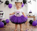 Hello Kitty Kuromi Tutu Set Girls Personalized Custom Purple Black Tutu Outfit Dress Theme Cake Smash Birthday Party