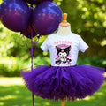 Hello Kitty Kuromi Tutu Set Girls Personalized Custom Purple Tutu Outfit Dress Theme Cake Smash Party