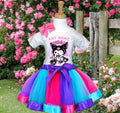 Hello Kitty Kuromi Tutu Set Girls Personalized Custom Hot Pink Blue Purple Ribbon Tutu Outfit Dress Theme Cake Smash Party