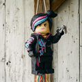 Premium Handmade 30-Inch Lego Movie Lucy Wyldstyle Character Pull-String Piñata Table Decor Party Centerpiece