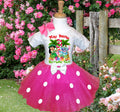 Lilo and Stitch Tutu Set Girls Personalized Custom Hot Pink White Polka Dots Tutu Outfit Dress Theme Cake Smash Birthday Party