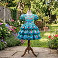 Lilo and Stitch Girls Personalized Custom Tiered Ruffle Dress Ribbon Trim Theme Cake Smash Birthday Party
