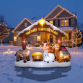 The Manger Animals (The Midnight Miracle) Colossal 10-Foot Illuminated Holiday Archway Inflatable Scene Christmas Decor Yard Prop