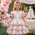 Aristocats Marie Kitty Cat Girls Personalized Custom Tiered Ruffle Dress Ribbon Trim Theme Cake Smash Birthday Party