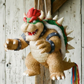 Premium Handmade 30-Inch Super Mario Bowser Koopa Character Pull-String Piñata Table Decor Party Centerpiece