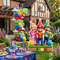 Life Size Super Mario Luigi Peach Character Premium Freestanding Cutouts Yard Sign Decor Party Prop
