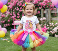 Masha and The Bear Tutu Set Girls Personalized Custom Rainbow Knots Tutu Outfit Dress Theme Cake Smash Birthday Party