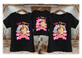 Masha and The Bear Personalized Custom Black Family T-Shirt or Onesie Pack Theme Cake Smash Birthday Party