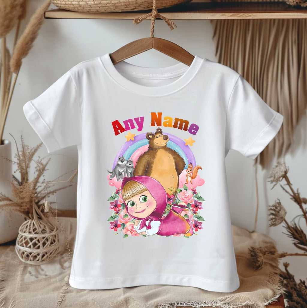 Masha and the Bear Tutu Set Girls Personalized Custom Red Tutu Outfit Dress Theme Cake Smash Party