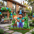 Life Size Minecraft Character Premium Freestanding Cutouts Yard Sign Decor Party Prop