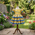 Minions Girls Personalized Custom Tiered Ruffle Dress Ribbon Trim Theme Cake Smash Birthday Party