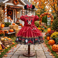 Minnie Mouse Red Girls' Deluxe Sparkle Tutu Party Costume Dress Set with Matching Headband Halloween Birthday Pageant