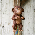 Premium Handmade 30-Inch Silly Little Monkey Boy Character Pull-String Piñata Table Decor Party Centerpiece
