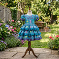 Monsters Inc Girls Personalized Custom Tiered Ruffle Dress Ribbon Trim Theme Cake Smash Birthday Party