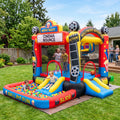 Play Bounce House Jumping Playhouse area with Slide and Ball Pit Movie Theater Theme