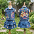Personalized Custom Name Ms Rachel Denim Vest & Skirt Set Birthday Party Cake Smash Gift