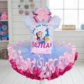 Ms Rachel Can you Say Tutu Set Girls Personalized Custom Pink Blue Ribbon Sewn Trim Tutu Outfit Dress Theme Cake Smash Birthday Party
