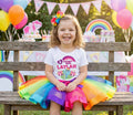 My Little Pony Rainbow Dash Tutu Set Girls Personalized Custom Rainbow Ribbon Tutu Outfit Dress Theme Cake Smash Birthday Party