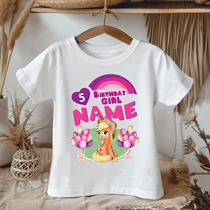My Little Pony Applejack Tutu Set Girls Personalized Custom Orange Red Tutu Outfit Dress Theme Cake Smash Birthday Party