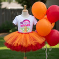 My Little Pony Applejack Tutu Set Girls Personalized Custom Orange Red Tutu Outfit Dress Theme Cake Smash Party