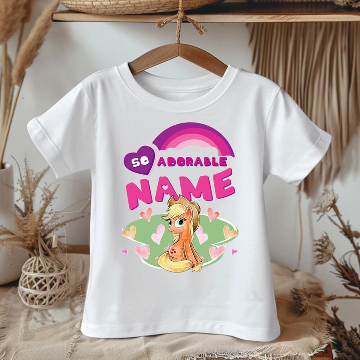 My Little Pony Applejack Tutu Set Girls Personalized Custom Yellow Orange Tutu Outfit Dress Theme Cake Smash Party