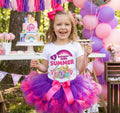 My Little Pony Tutu Set Girls Personalized Custom Purple Hot Pink Knots Tutu Outfit Dress Theme Cake Smash Birthday Party