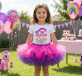 My Little Pony Tutu Set Girls Personalized Custom Hot Pink Purple Tutu Outfit Dress Theme Cake Smash Birthday Party