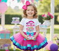 My Little Pony Tutu Set Girls Personalized Custom Hot Pink Blue Purple Ribbon Trim Tutu Outfit Dress Theme Cake Smash Birthday Party