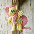 Premium Handmade 30-Inch My Little Pony Fluttershy Character Pull-String Piñata Table Decor Party Centerpiece