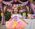 My Little Pony Fluttershy Tutu Set Girls Personalized Custom Hot Pink Yellow Knots Tutu Outfit Dress Theme Cake Smash Birthday Party