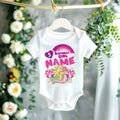 My Little Pony Fluttershy Personalized Custom White T-Shirt or Onesie Theme Cake Smash Birthday Party