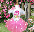 My Little Pony Fluttershy Tutu Set Girls Personalized Custom Pink White Polka Dots Tutu Outfit Dress Theme Cake Smash Party