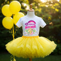 My Little Pony Fluttershy Tutu Set Girls Personalized Custom Yellow Tutu Outfit Dress Theme Cake Smash Party