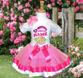 My Little Pony Fluttershy Tutu Set Girls Personalized Custom Pink Hot Pink White Ribbon Trim Tutu Outfit Dress Theme Cake Smash Party