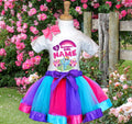 My Little Pony Rainbow Dash Tutu Set Girls Personalized Custom Hot Pink Blue Purple Ribbon Tutu Outfit Dress Theme Cake Smash Birthday Party