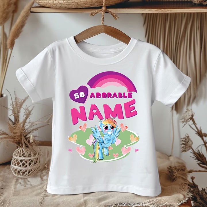 My Little Pony Rainbow Dash Tutu Set Girls Personalized Custom Blue Silver Tutu Outfit Dress Theme Cake Smash Party