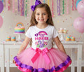My Little Pony Twilight Sparkle Tutu Set Girls Personalized Custom Pink Purple Hot Pink Ribbon Trim Tutu Outfit Dress Theme Cake Smash Birthday Party