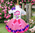 My Little Pony Twilight Sparkle Tutu Set Girls Personalized Custom Pink Purple Hot Pink Ribbon Trim Tutu Outfit Dress Theme Cake Smash Party