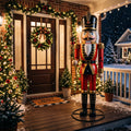 6' The Nutcracker Figure Music Lights Motion Sensor Christmas Home Decor Accent Yard Prop