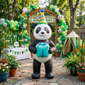 5' Panda with Birthday Hat and Present Yard Birthday Inflatable Blow Up Decor Prop