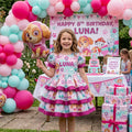 Paw Patrol Skye Everest Girls Personalized Custom Tiered Ruffle Dress Ribbon Trim Theme Cake Smash Birthday Party