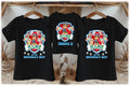 Paw Patrol Chase Personalized Custom Black Family T-Shirt or Onesie Pack Theme Cake Smash Birthday Party
