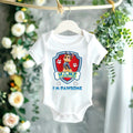 Paw Patrol Chase Personalized Custom White T-Shirt or Onesie Theme Cake Smash Party