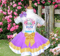 Paw Patrol Everest Tutu Set Girls Personalized Custom Light Purple Gold White Ribbon Trim Tutu Outfit Dress Theme Cake Smash Birthday Party