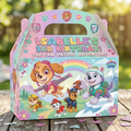 (Pack of 6) Paw Patrol Girls Custom Personalized Birthday Party Favor Gable Treat Boxes