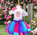 Paw Patrol Skye Tutu Set Girls Personalized Custom Hot Pink Blue Purple Ribbon Tutu Outfit Dress Theme Cake Smash Party